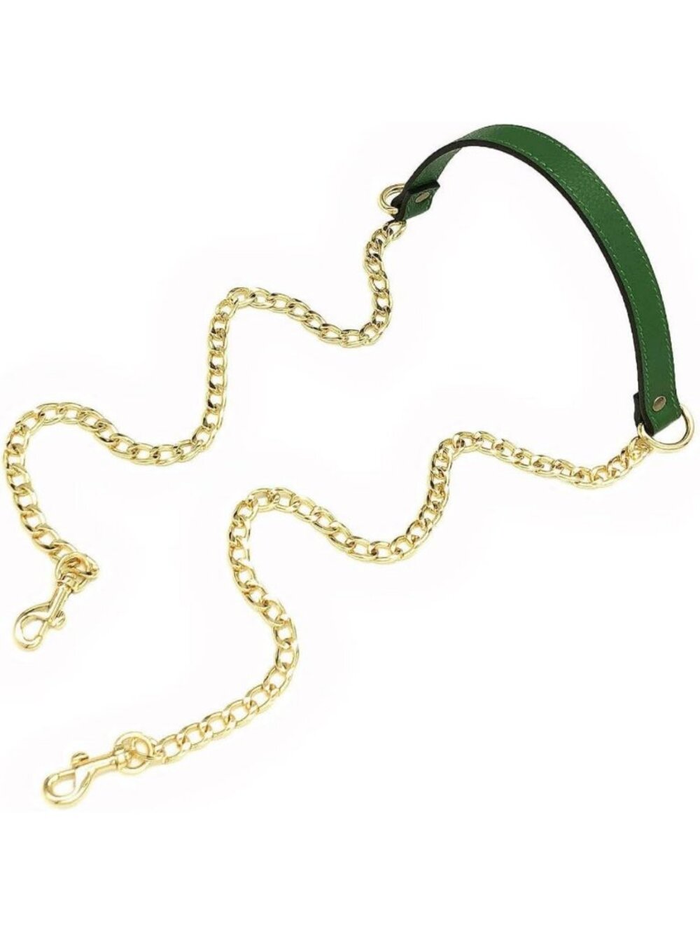 18MM Replacement Chain & Genuine Leather Crossbody Straps for Handbags & Purses